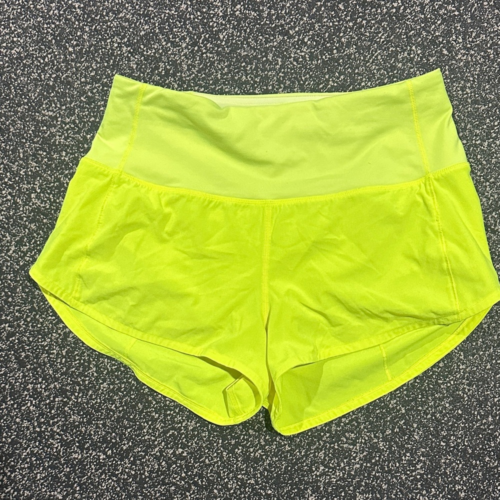 lululemon athletica Bright Yellow Athletic Shorts